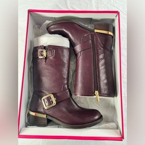 Women's Dark Wood Vince Camuto Windy Moto Boots Size 6.5M
